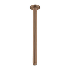 Nero Round Ceiling Arm 300mm long - Brushed Bronze