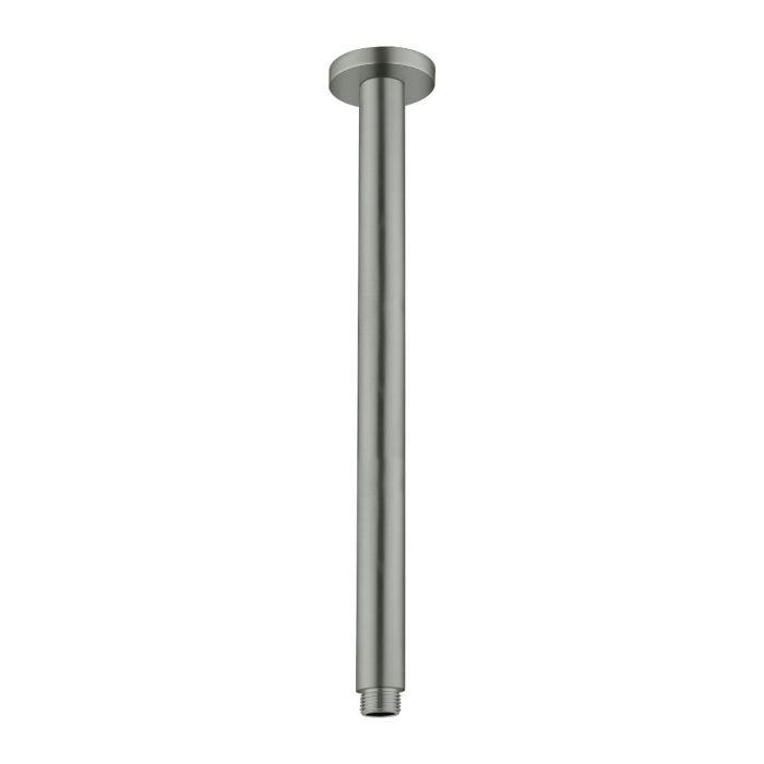 Nero Round Ceiling Arm 300mm long - Gun Metal Grey