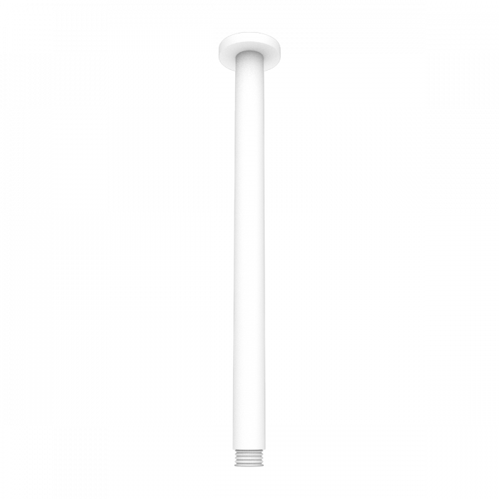 Nero Round Ceiling Arm 300mm long - Matte White