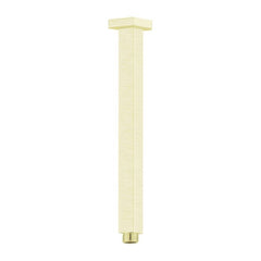 Nero Square Ceiling Arm 300mm - Brushed Gold