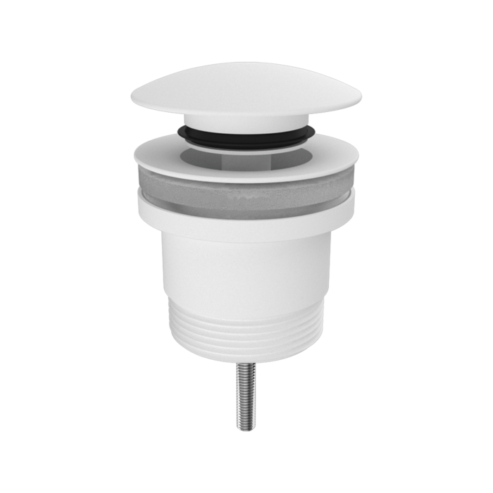Nero Mushroom Universal Pop Up Plug and Waste - Matte White