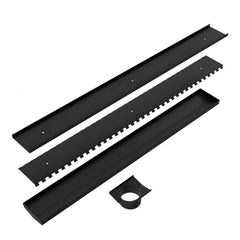 Nero 900mm Tile Insert V Channel Floor Grate 89mm Outlet - Matte Black