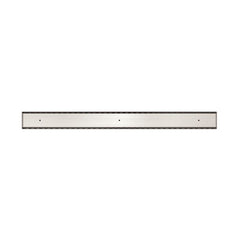 Nero 900mm Tile Insert V Channel Floor Grate 50mm Outlet - Brushed Nickel