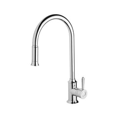 Phoenix Nostalgia Pullout Sink Mixer - Chrome, Chrome/White, Brushed Nickel, Antique Black