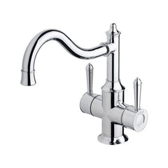 Phoenix Nostalgia Twin Handle Sink Mixer 230mm Shepherds Crook