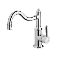 Phoenix Nostalgia 220mm Shepherds Crook Sink Mixer - Chrome, Chrome/White, Brushed Nickel, Antique Black