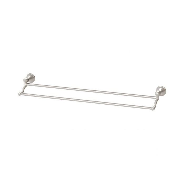 Phoenix Nostalgia Double Towel Rail 760mm - Brushed Nickel