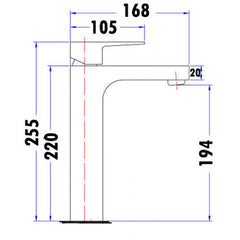 Acl Dove High Basin Mixer