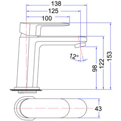 Acl Cora Basin Mixer Chrome