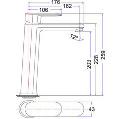 Acl Cora High Basin Mixer Chrome