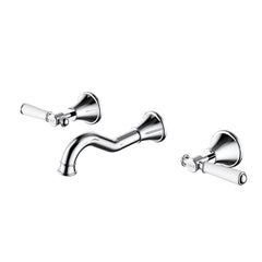 ACL Clasico Bath Tap Set with Ceramic Handle - Chrome