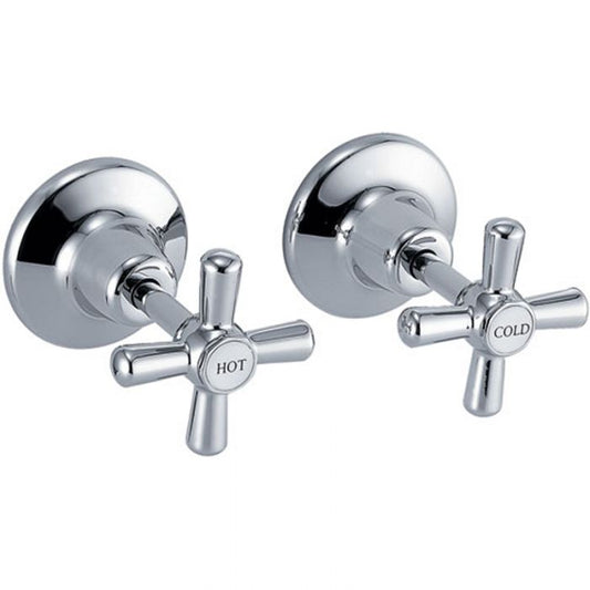 ACL Chrome Cross Handle Wall Tap Assembly PENZ02