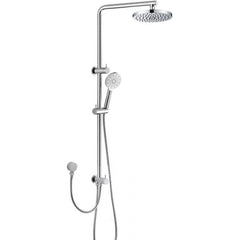 ACL Cora Twin Hose Round Multifunction Shower Set - Chrome