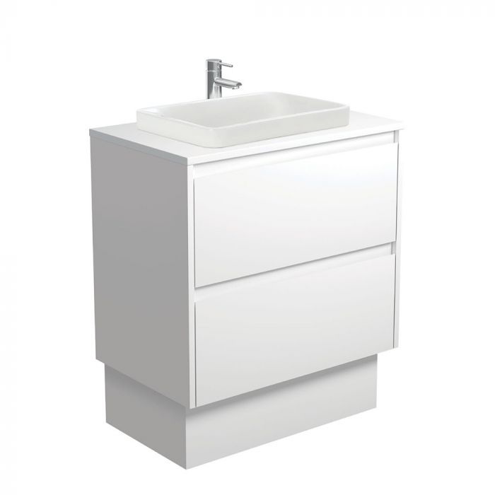Fienza 750mm Sarah Semi Inset Double Draw Kickboard Vanity