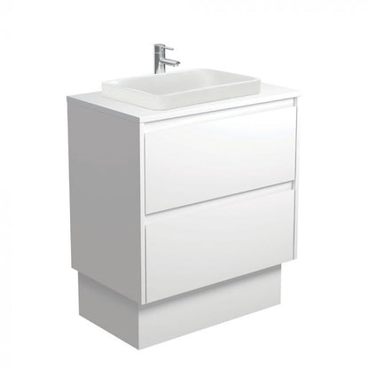 Fienza 750mm Sarah Semi Inset Double Draw Kickboard Vanity