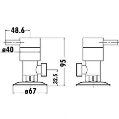 Acl PKJ90NZ03 Washing Machine Taps