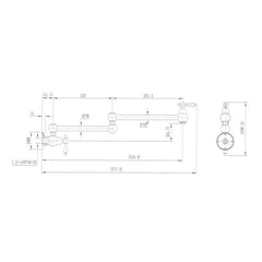 Modern National Bordeaux Pot Filler Brushed Nickel