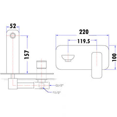 Acl Nova Wall Combination Mixer