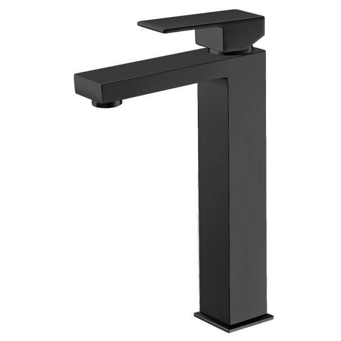 Acl Rosa High Rise Basin Mixer Flat Matte Black