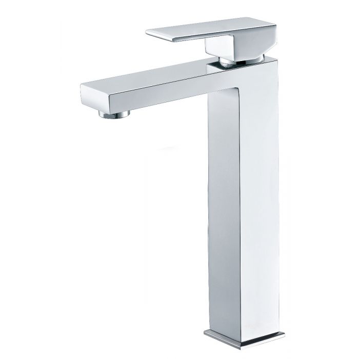 Acl Rosa High Rise Basin Mixer Flat Chrome