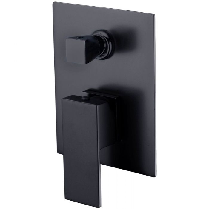 Acl Rosa Shower Bath Mixer w/ Divertor Matte Black