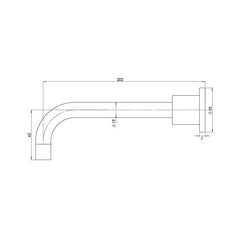 Phoenix radii 180mm Bath Outlet