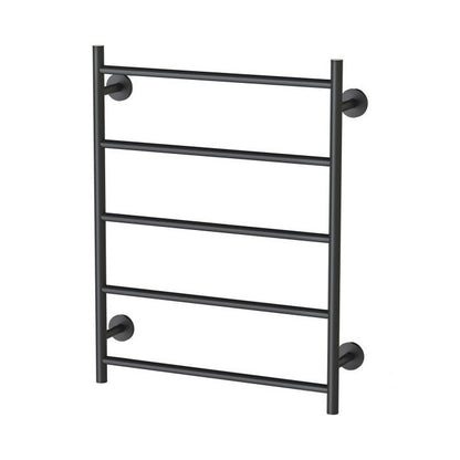 Phoenix Radii Towel Ladder 550 x 740mm Round Plate - Matte Black