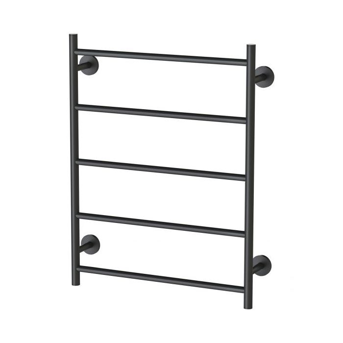 Phoenix Radii Towel Ladder 550 x 740mm Round Plate - Matte Black