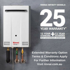 Rinnai Infinity 26 PROPANE LP GAS 60C INF26L60MA Continuous Flow Hot Water Heater