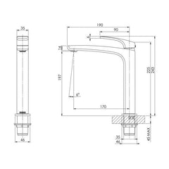 Phoenix Rush Sink Mixer Brushed Nickel