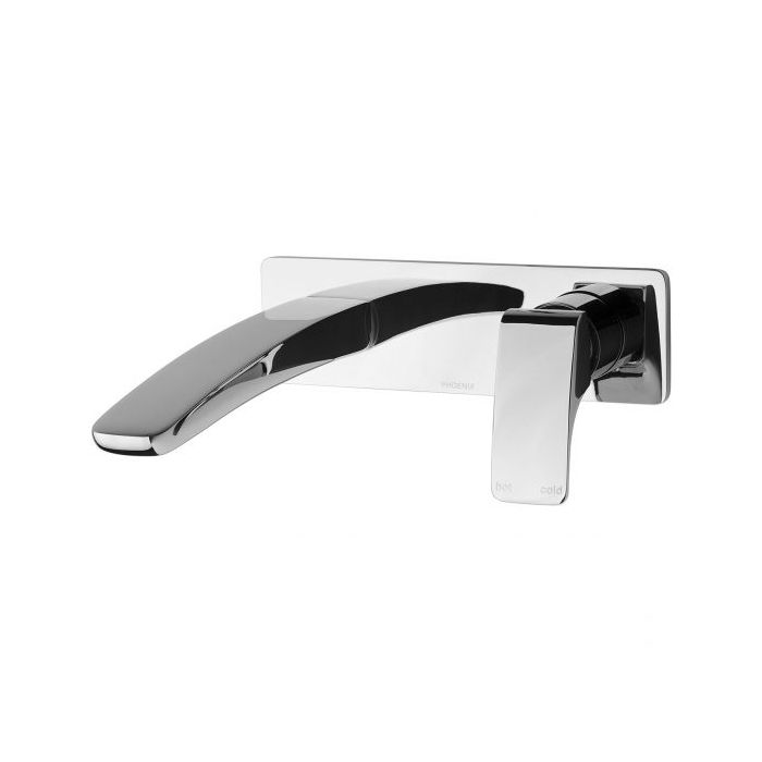 Phoenix Rush 180mm Basin Wall Mixer Set Chrome
