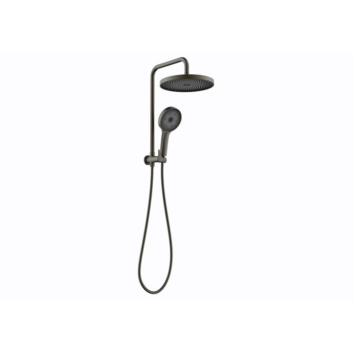 Linkware Gabe Twin Shower Top Half - Gun Metal
