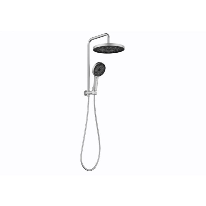 Linkware Gabe Twin Shower Top Half - Brushed Nickel
