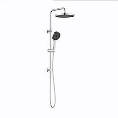 Linkware Gabe Twin Shower System On Rail - Chrome