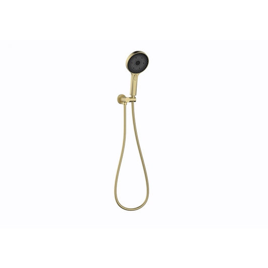 Linkware Gabe Shower On Water Inlet Bracket - Brushed Gold