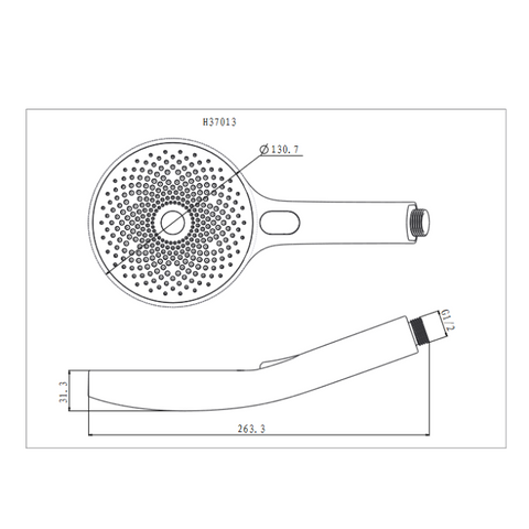 Linkware Gabe Hand Shower - Gun Metal