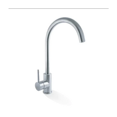 Linkware Elle Project Gooseneck Sink Mixer - Brushed Stainless Steel
