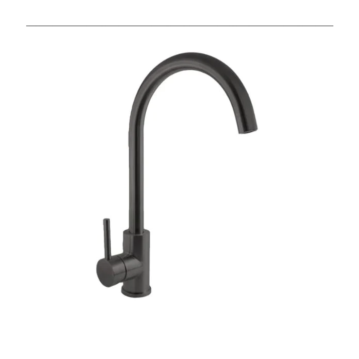 Linkware Elle Project Gooseneck Sink Mixer - Gun Metal