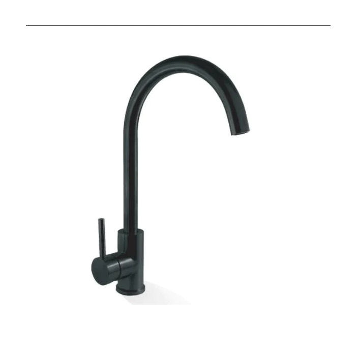 Linkware Elle Project Gooseneck Sink Mixer - Matte Black