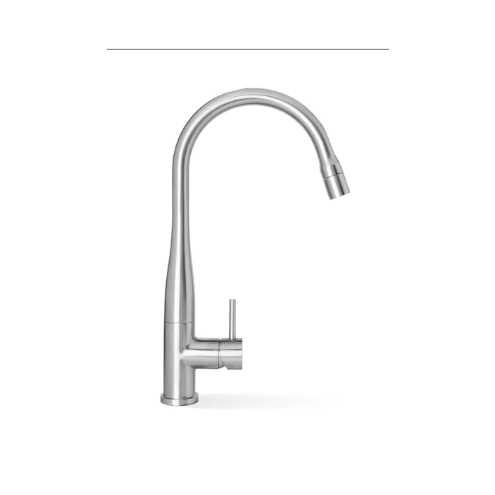 Linkware Elle Brushed Stainless Steel Pull Out Sink Mixer