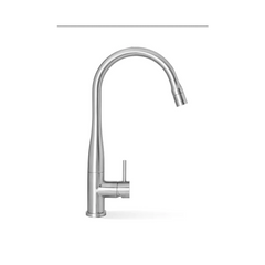 Linkware Elle Brushed Stainless Steel Pull Out Sink Mixer