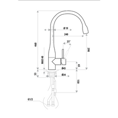 Linkware Elle Matte Black Pull Out Sink Mixer