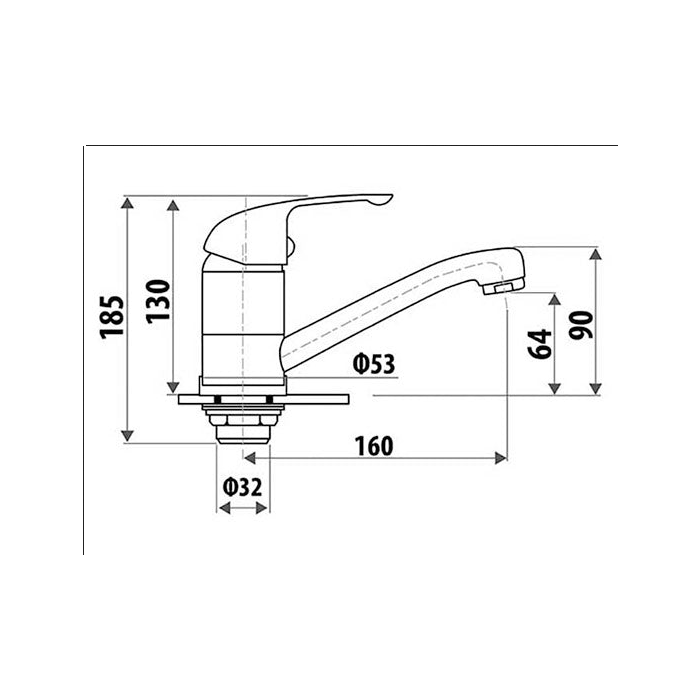 Linkware Helena Swivel Project Basin Mixer