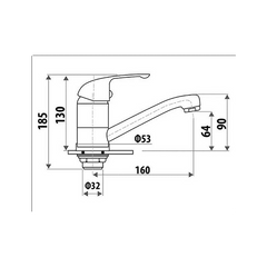 Linkware Helena Swivel Project Basin Mixer