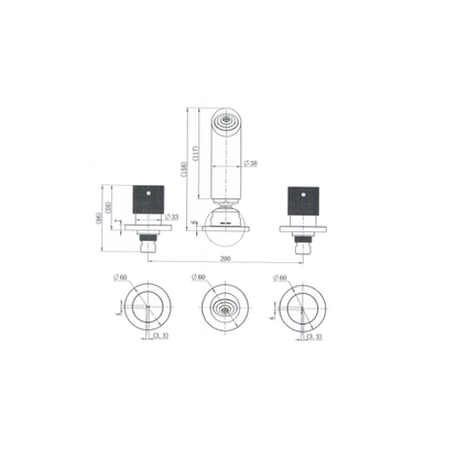 Modern National Cadence Shower Set Matte Black