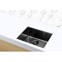 Meir 380mm x 440mm Single Bowl Kitchen Sink - Gun Metal Black