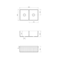 Parisi Butler Double Bowl SInk