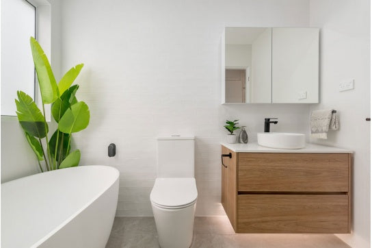 Narva Rimless Close Coupled Back to Wall Toilet Suite with Soft Close Quick Release Seat