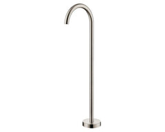 Fienza Kaya Floor Mounted Bath Outlet - Brushed Nickel