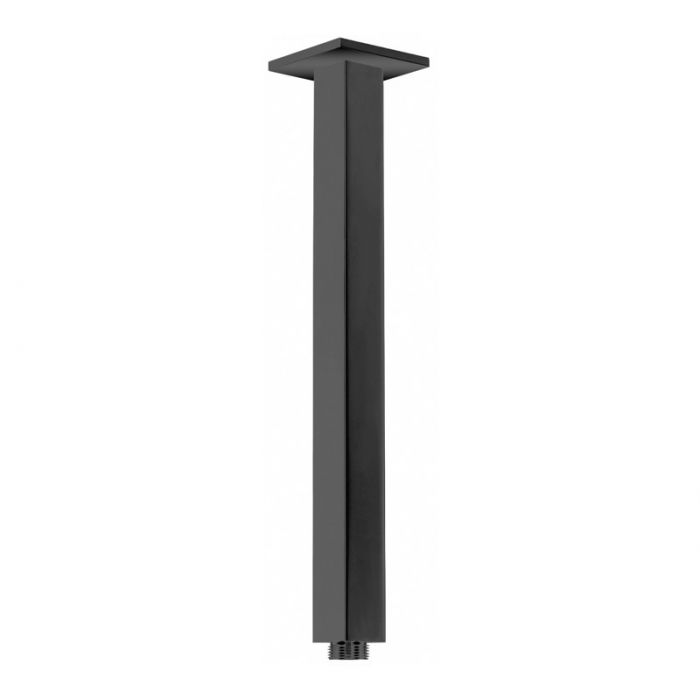 Modern National 300mm Square Ceiling Arm Matte Black